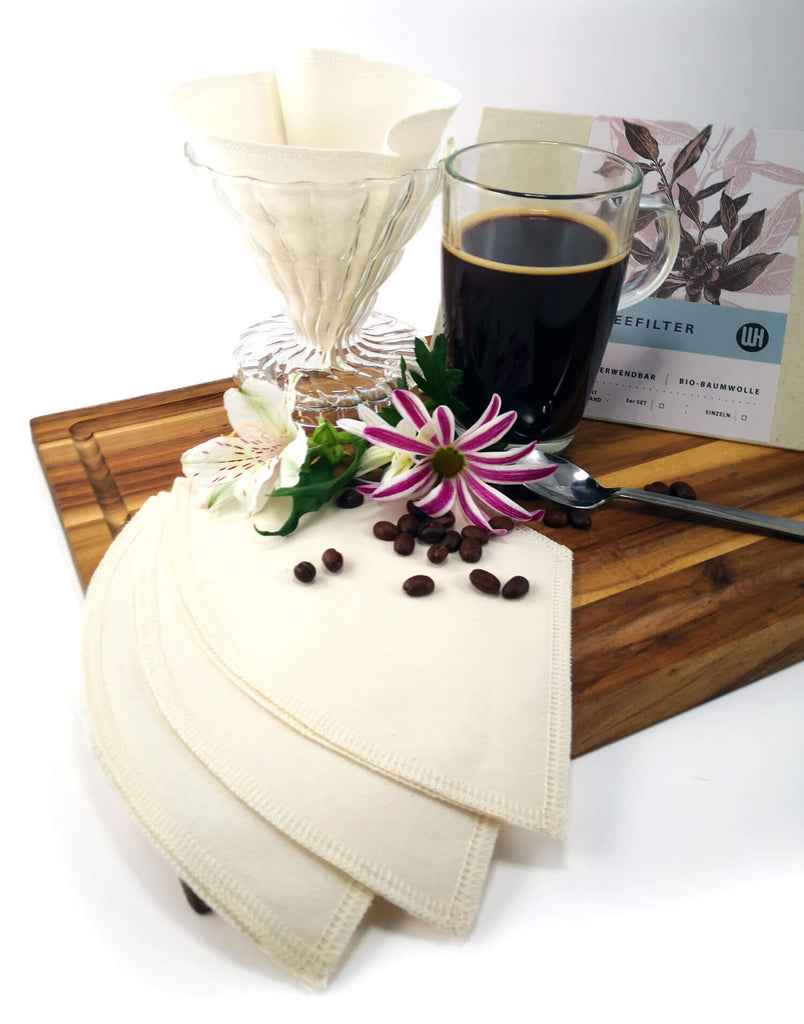 Stoff Kaffeefilter aus Bio Baumwolle